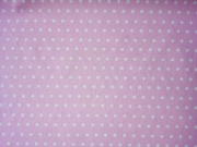 beschichtete Baumwolle Punkte 6mm, wei� rosa