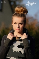 angerauter Sweat Camouflage, grau