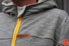 angerauter Sweat Melange - khaki