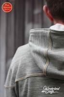 angerauter Sweat Melange - khaki