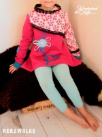 angerauter Sweat, hot pink (fuchsia)