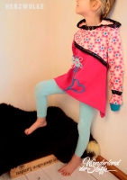 angerauter Sweat, hot pink (fuchsia)