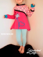 angerauter Sweat, hot pink (fuchsia)