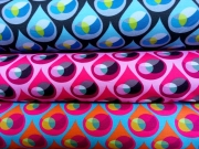 RESTST�CK 33 cm French Terry Sweat Tropfen Drops, t�rkis dunkelgrau