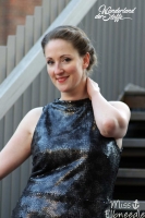 Elastischer Paillettenjersey Schlangenmuster