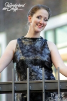 Elastischer Paillettenjersey Schlangenmuster