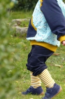 Sweat Stoff angeraut uni, dunkelblau