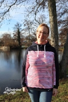 Sweat Stoff angeraut uni, dunkelblau