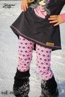 Sweatstoff French Terry Retro Tulpen, pink