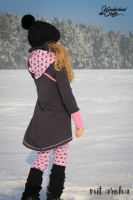 angerauter Sweat, Dunkelgrau