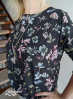 Schnittmuster Bluse mit Saumfalte Frau Nina Studio Schnittreif