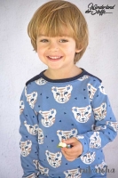 Jersey Tribal Tiger, stahlblau