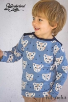 Jersey Tribal Tiger, stahlblau