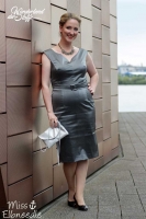 kr�ftiges Lederimitat silber metallic