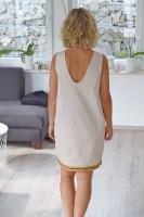 elastischer Baumwolltwill, hellbeige