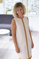 elastischer Baumwolltwill, hellbeige