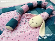 BW Mini Streifen, petrol/wei�