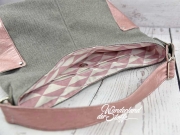 Metallic Look Lederimitat - metallic ros�