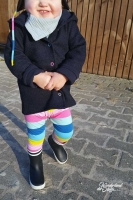 RESTST�CK 40 CM Jersey Lou Blockstreifen 3 cm, Pastellfarben