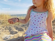 Jersey bunte Wellen, pink/gelb