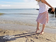 Jersey bunte Wellen, pink/gelb