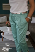 elastischer Baumwollsatin, mint