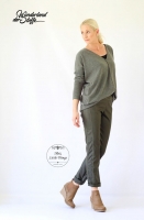 Lederjersey Imitat, khaki