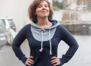 French Terry Sweat, dunkelblau