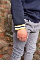 Heavy Jogging Sweat angeraut, dunkelblau