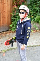 Heavy Jogging Sweat angeraut, dunkelblau