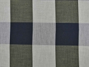 BW-Viskose Mix Karomuster, schwarz/khaki