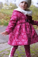 RESTST�CK 85 cm 3-Schicht Softshell Bl�ten & Bl�tter, Himbeerpink