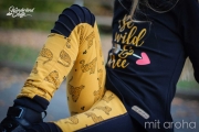 angerauter Sweat Tiger, ocker