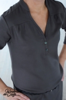 RESTST�CK 27,5 cm Washed Lyocell, schlammgrau