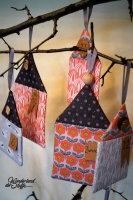 Baumwollstoff Zwiebelmuster, koralle