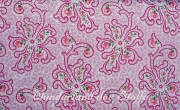 Baumwolle Popelin Ranken mit Blumen, rosa