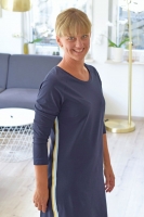 Frau Polly Sweatkleid Rollkragen Schnittmuster