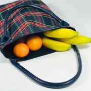 Dekostoff Schottenkaro, dunkelblau