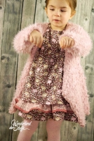 flauschig weicher Zottel Stoff, altrosa