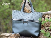 Dekostoff kleine B�ume, grau