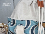 Dekostoff Sichelmuster, mint