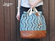 Dekostoff Sichelmuster, mint