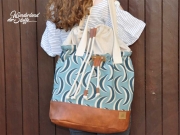 Dekostoff Sichelmuster, mint