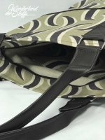 Dekostoff Sichelmuster, helles khaki