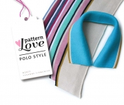 fertiger Polokragen Polo Style Gr. M, pink