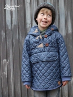 Jackenstoff gesteppt wattiert Rauten, dunkelblau