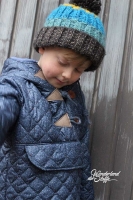 Jackenstoff gesteppt wattiert Rauten, dunkelblau