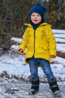 Regenmantelstoff uni, gelb