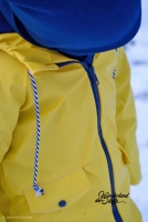 Regenmantelstoff uni, gelb