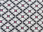 RESTST�CK 67 CM Sommersweat Alice Retroblumen, hellgrau pink